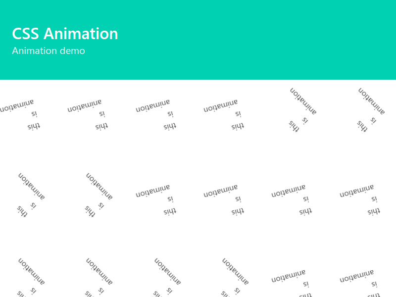 CSS Animation デモ